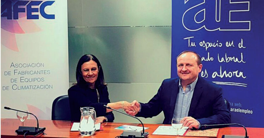 Pilar Budí, directora de AFEC y Miguel Ángel Redondo delegado de Economía, Innovación y Empleo del Ayuntamiento de Madrid